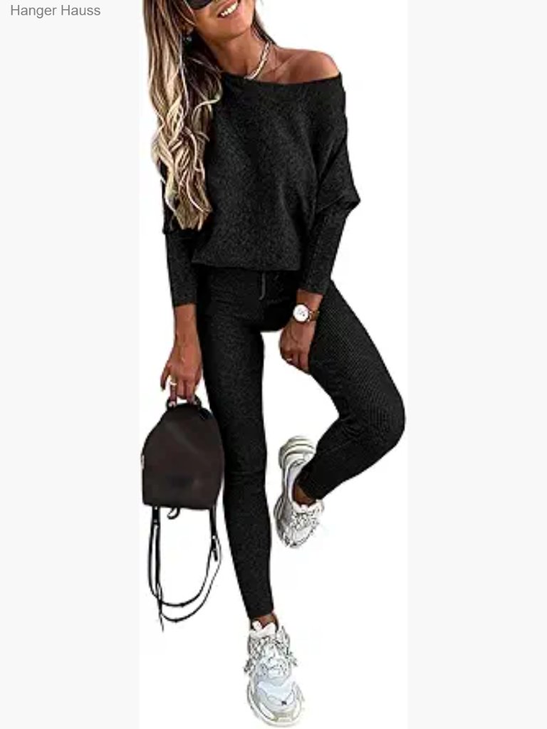 2 Piece Lounge Set Long Sleeve Pullover Drawstring Pants Tracksuit Sweatsuit